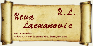 Utva Lacmanović vizit kartica